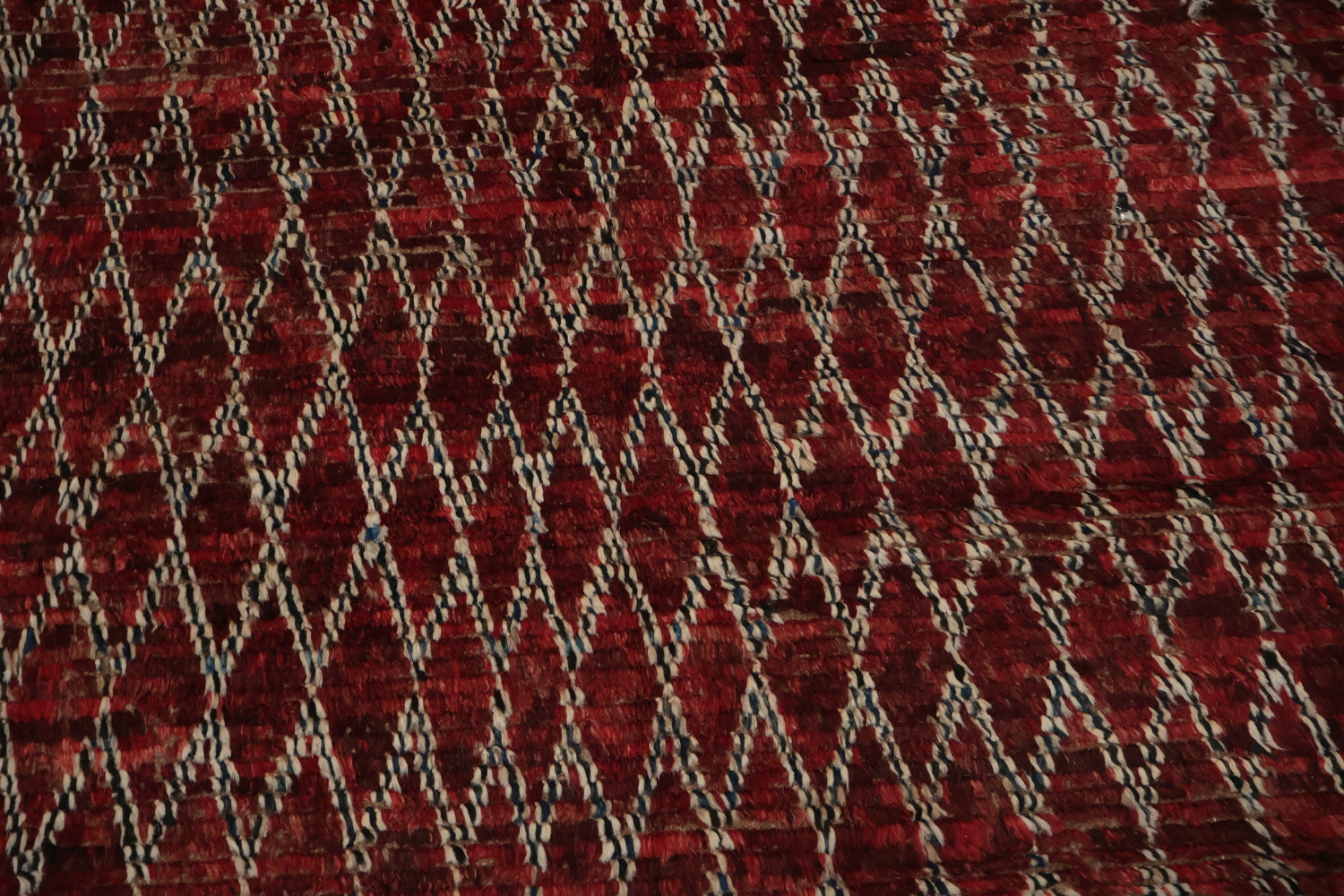 All-Over Trellis Moroccan Wool Area Rug 7x10