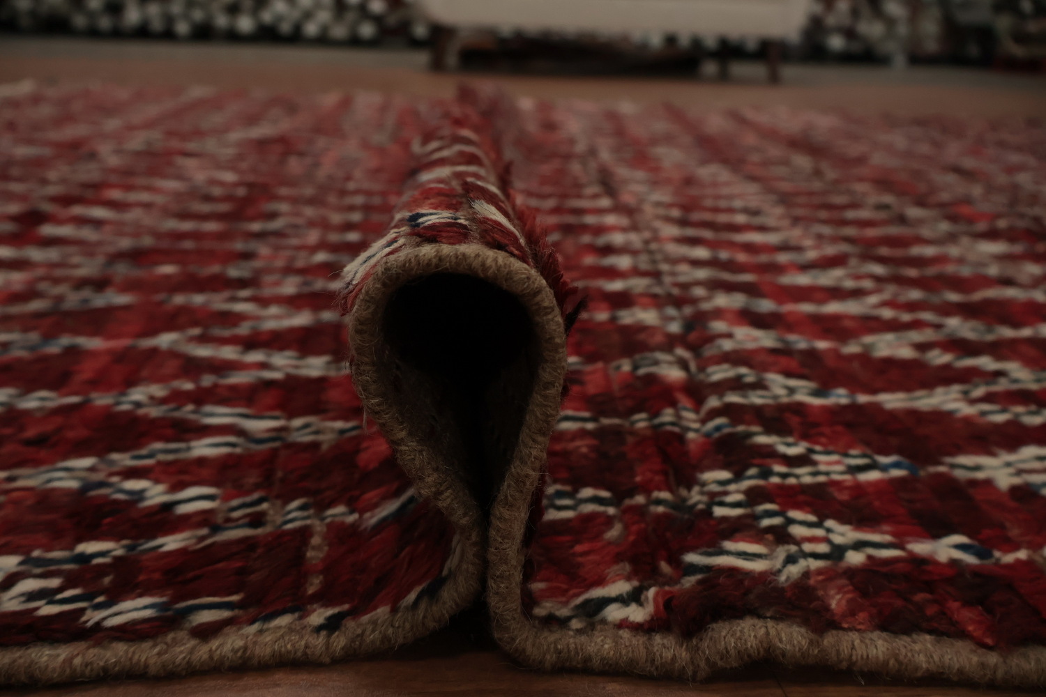 All-Over Trellis Moroccan Wool Area Rug 7x10