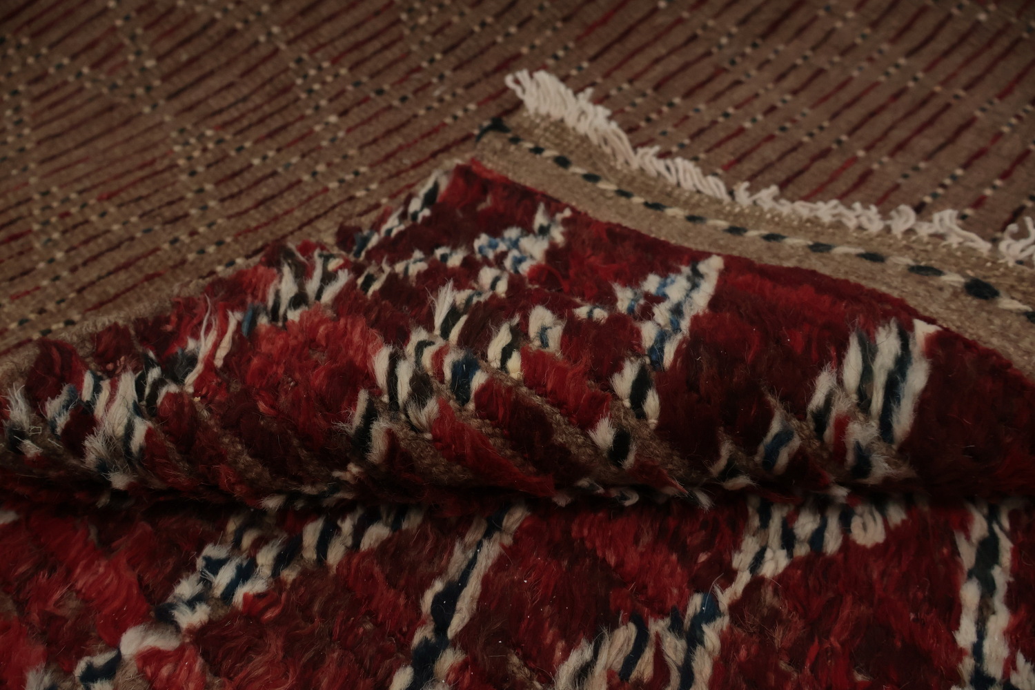 All-Over Trellis Moroccan Wool Area Rug 7x10