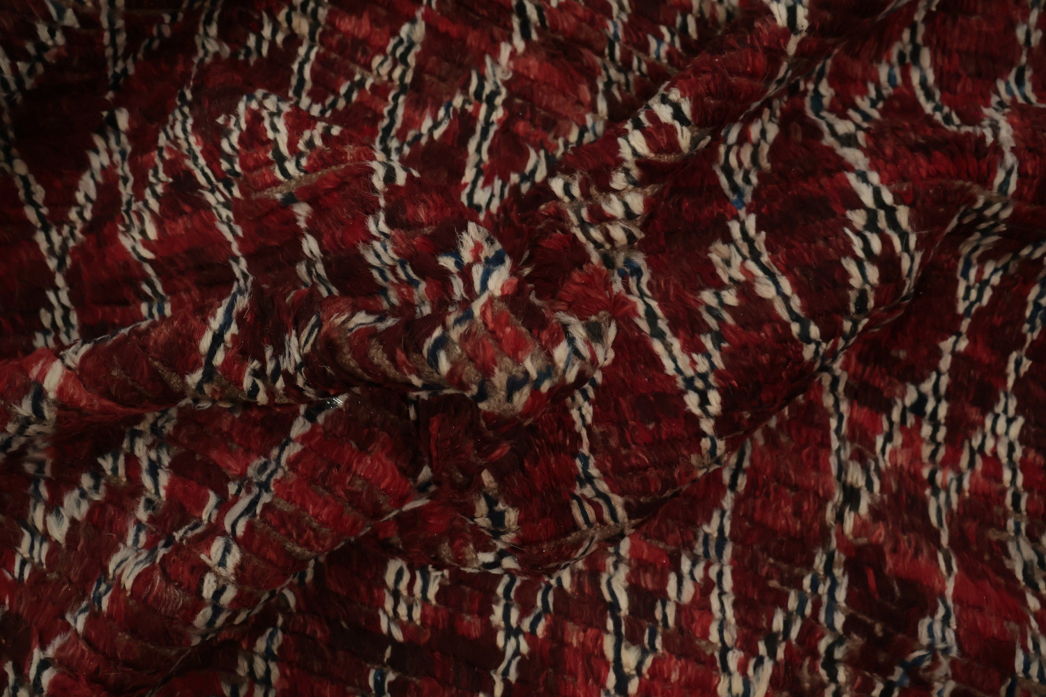 All-Over Trellis Moroccan Wool Area Rug 7x10