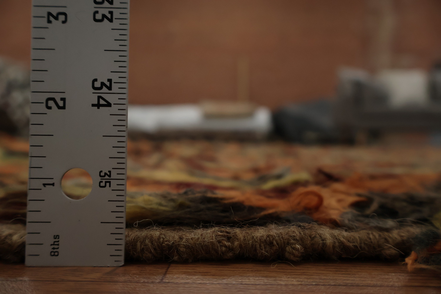 Chevron Moroccan Berber Area Rug 6x8 in Rustic Shade Colors