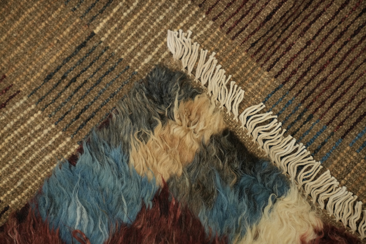 Checkered Moroccan Tribal Area Rug 6x10