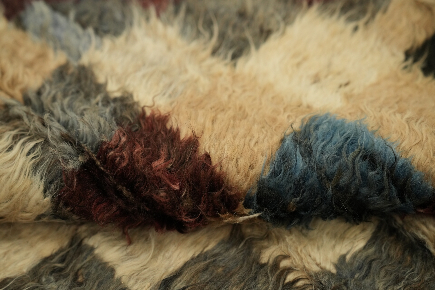 Checkered Moroccan Tribal Area Rug 6x10