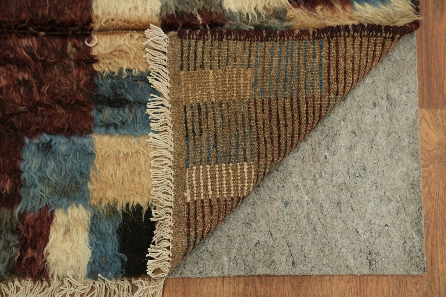Checkered Moroccan Tribal Area Rug 6x10