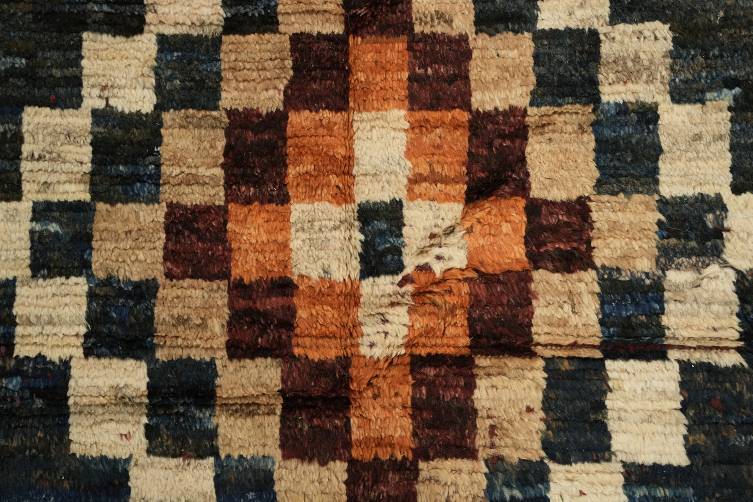 Checkered Moroccan Oriental Area Rug 7x10
