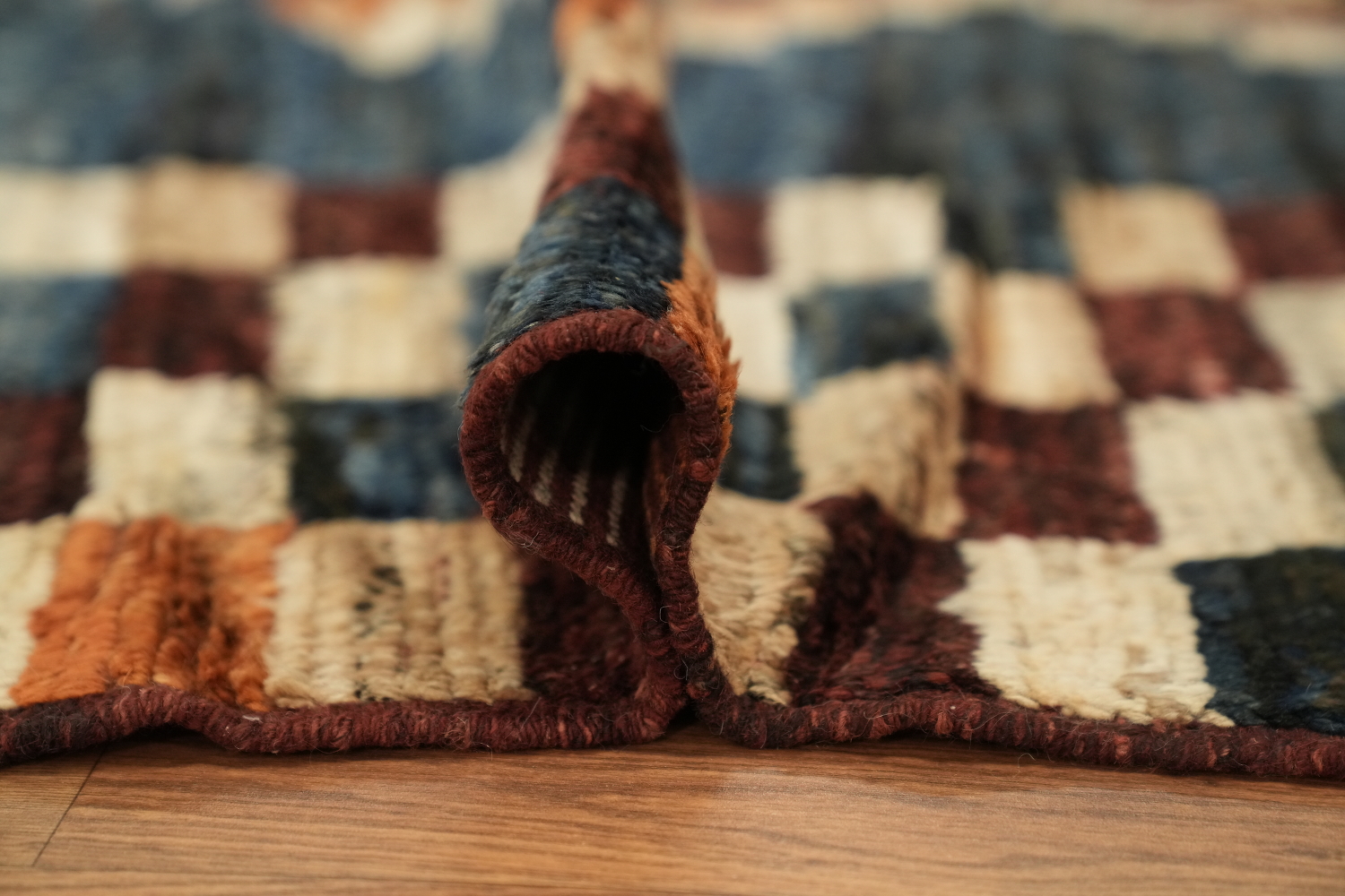 Checkered Moroccan Oriental Area Rug 7x10