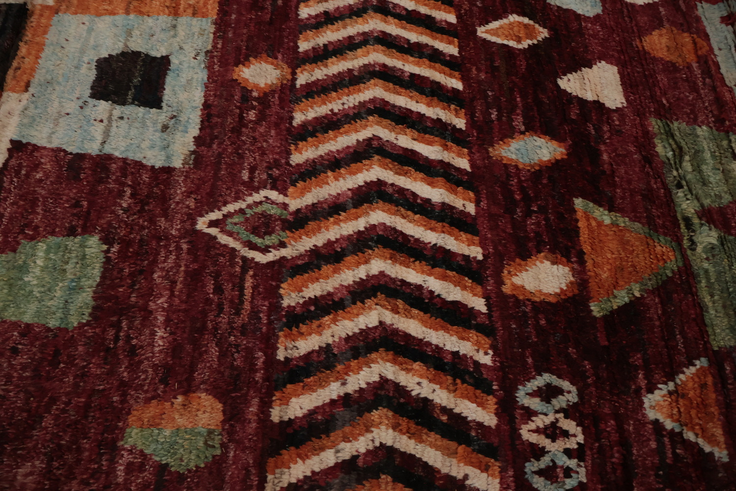 Colorful Geometric Tribal Moroccan Area Rug 10x12