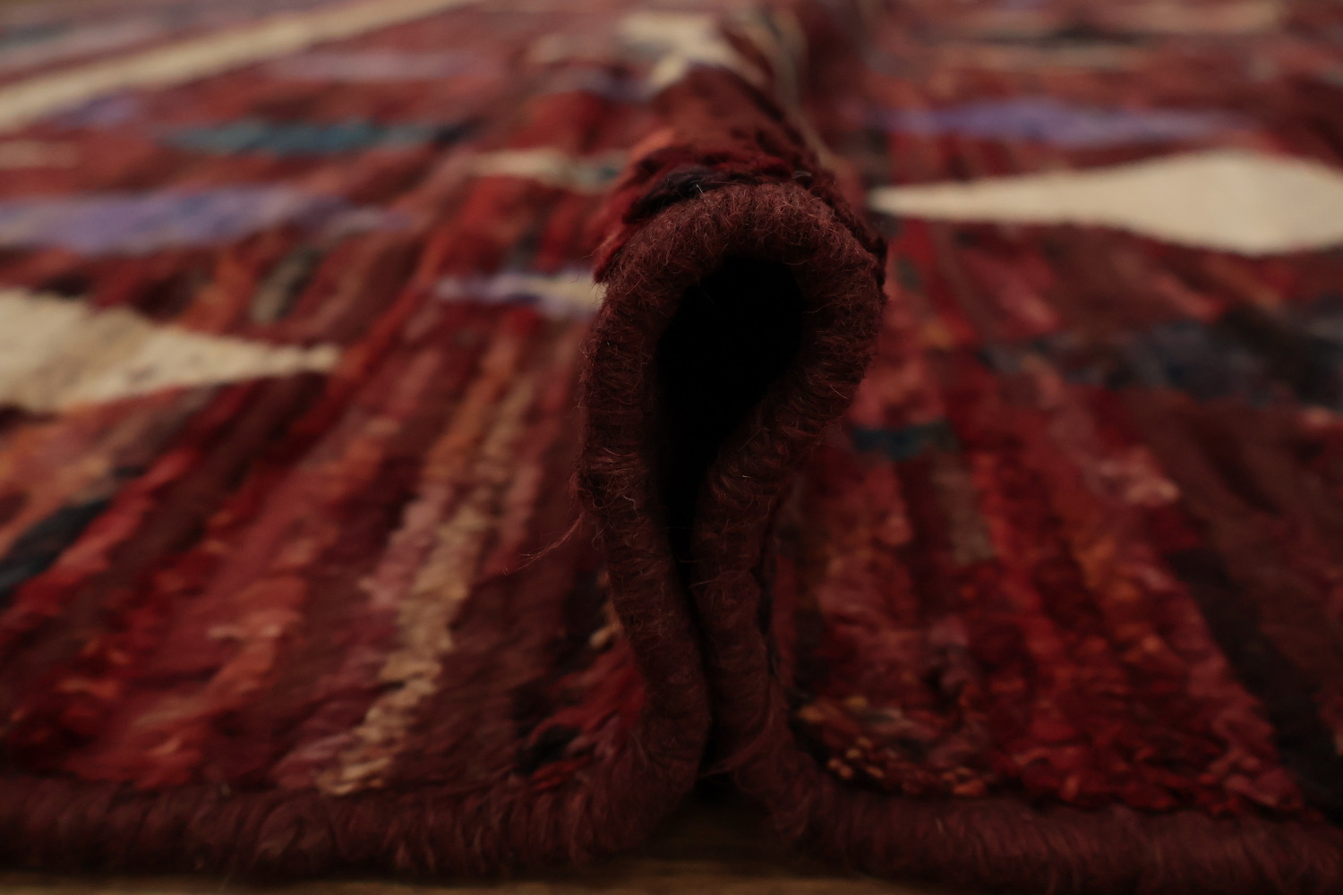 Geometric Moroccan Wool Area Rug 9x12