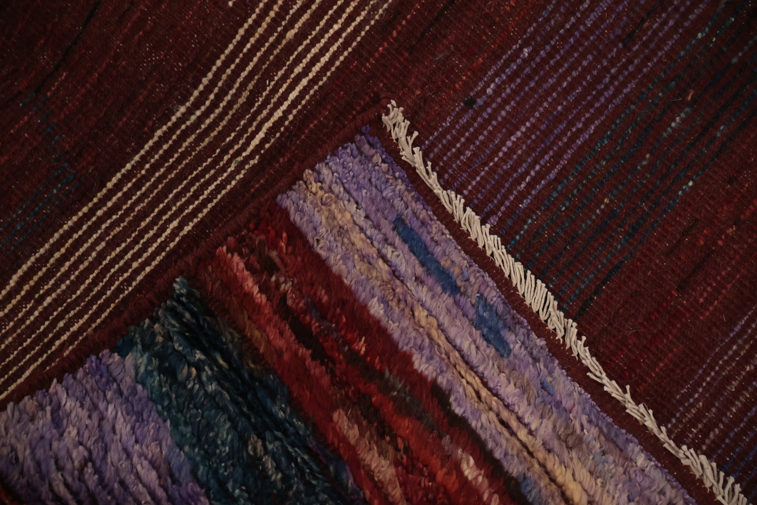 Geometric Moroccan Wool Area Rug 9x12