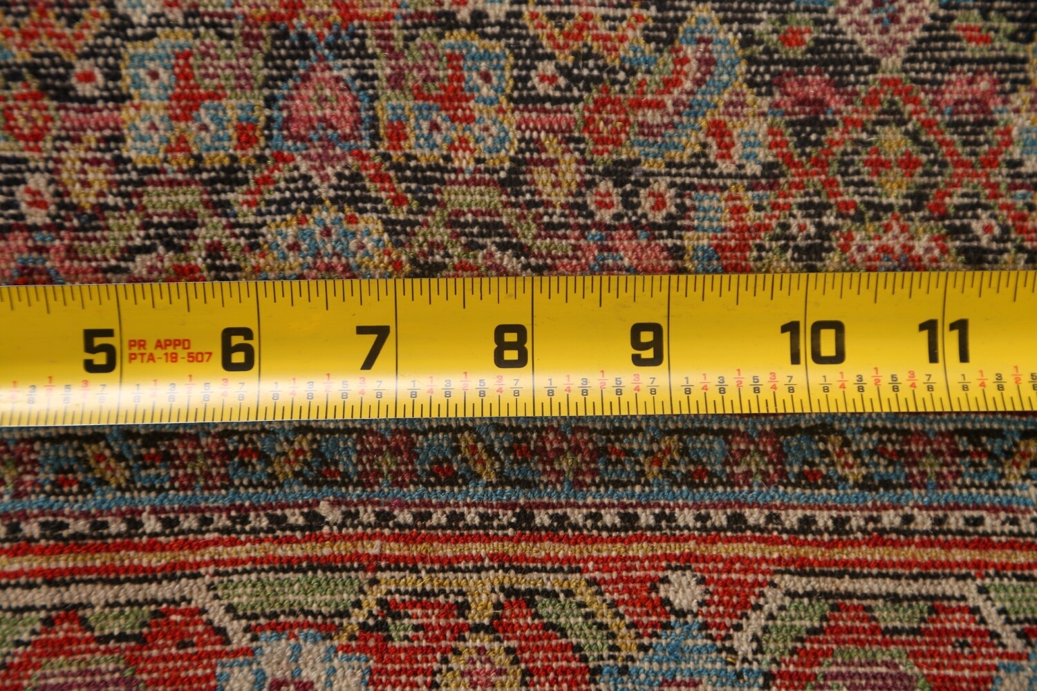 Pre-1900 Antique Vegetable Dye Senneh Persian Area Rug 5x6