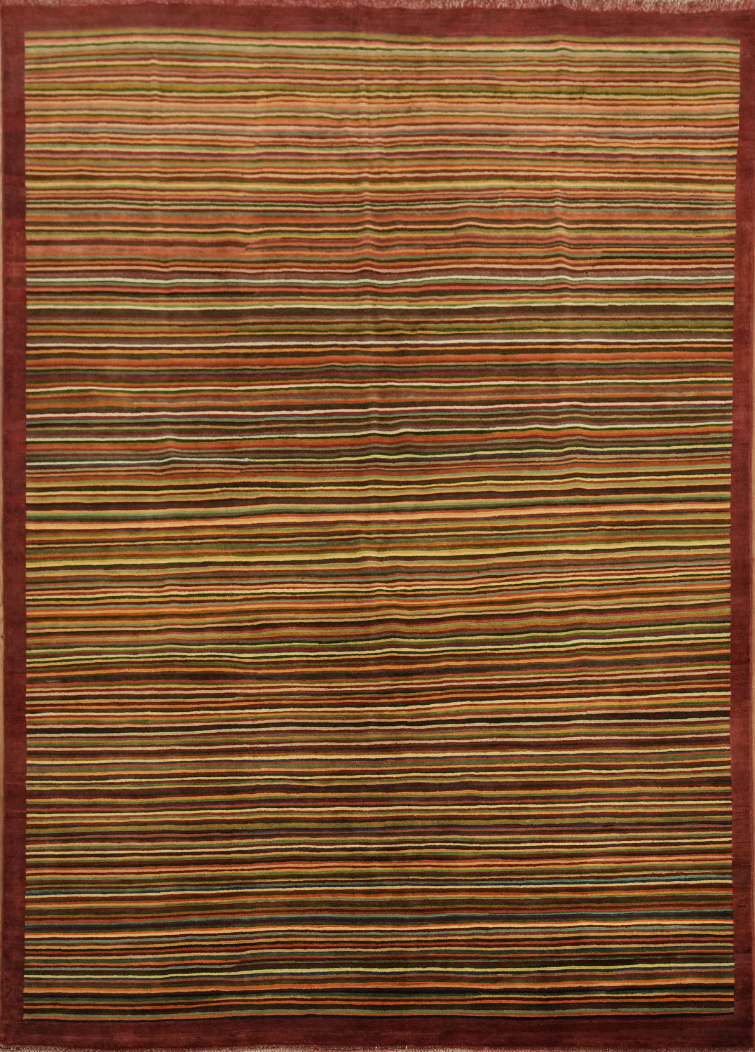 Modern Gabbeh Kashkoli Oriental Area Rug 6x8