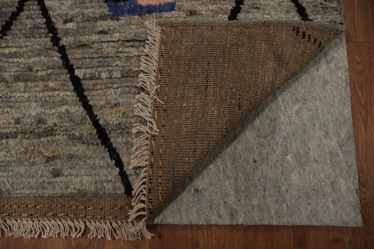 Geometric Moroccan Large Area Rug 10x14 with Pastel Highlights
