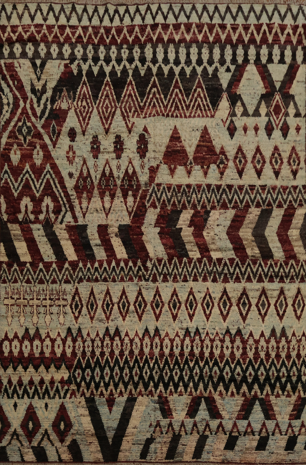 Bold Geometric Moroccan Area Rug 9x12 Adds Exotic Flair to Your Decor