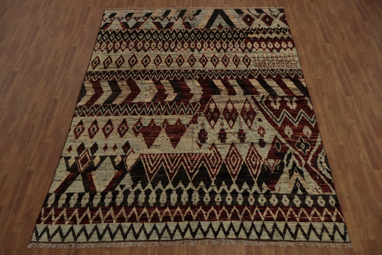 Bold Geometric Moroccan Area Rug 9x12 Adds Exotic Flair to Your Decor