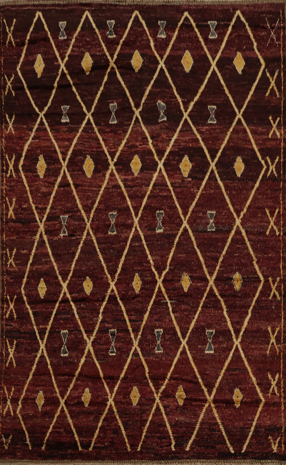 Intricate Diamond Moroccan Area Rug 7x10 Transform Your Living Space