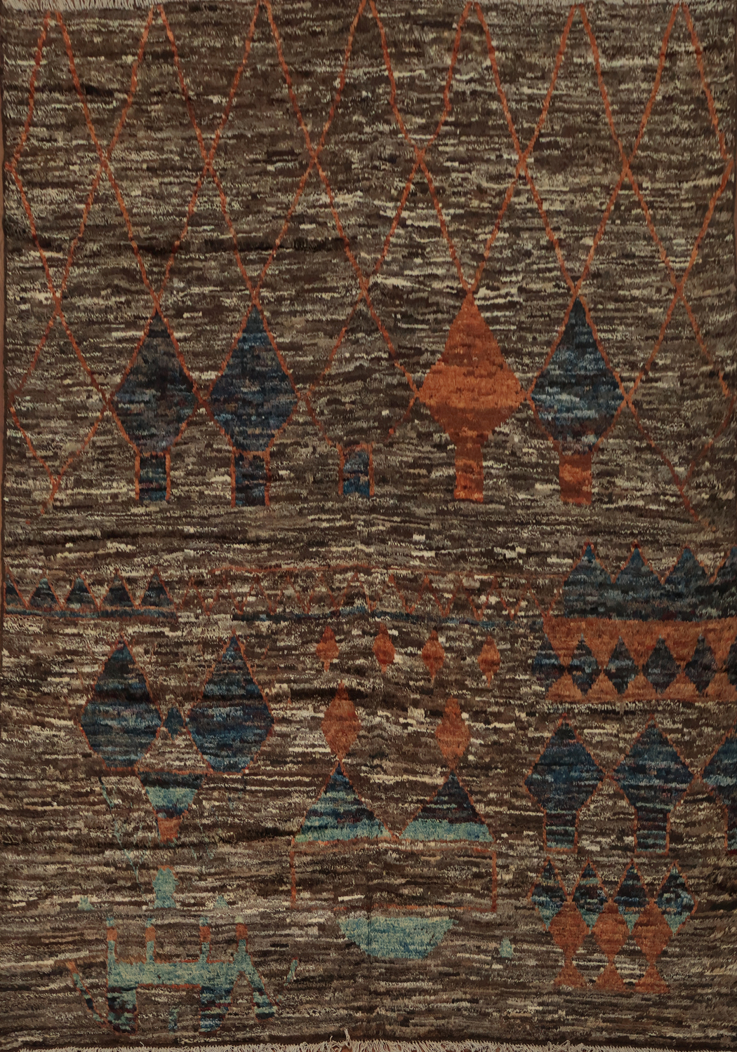 Rustic Charm Meets Modern Design in Moroccan Area Rug 8x10