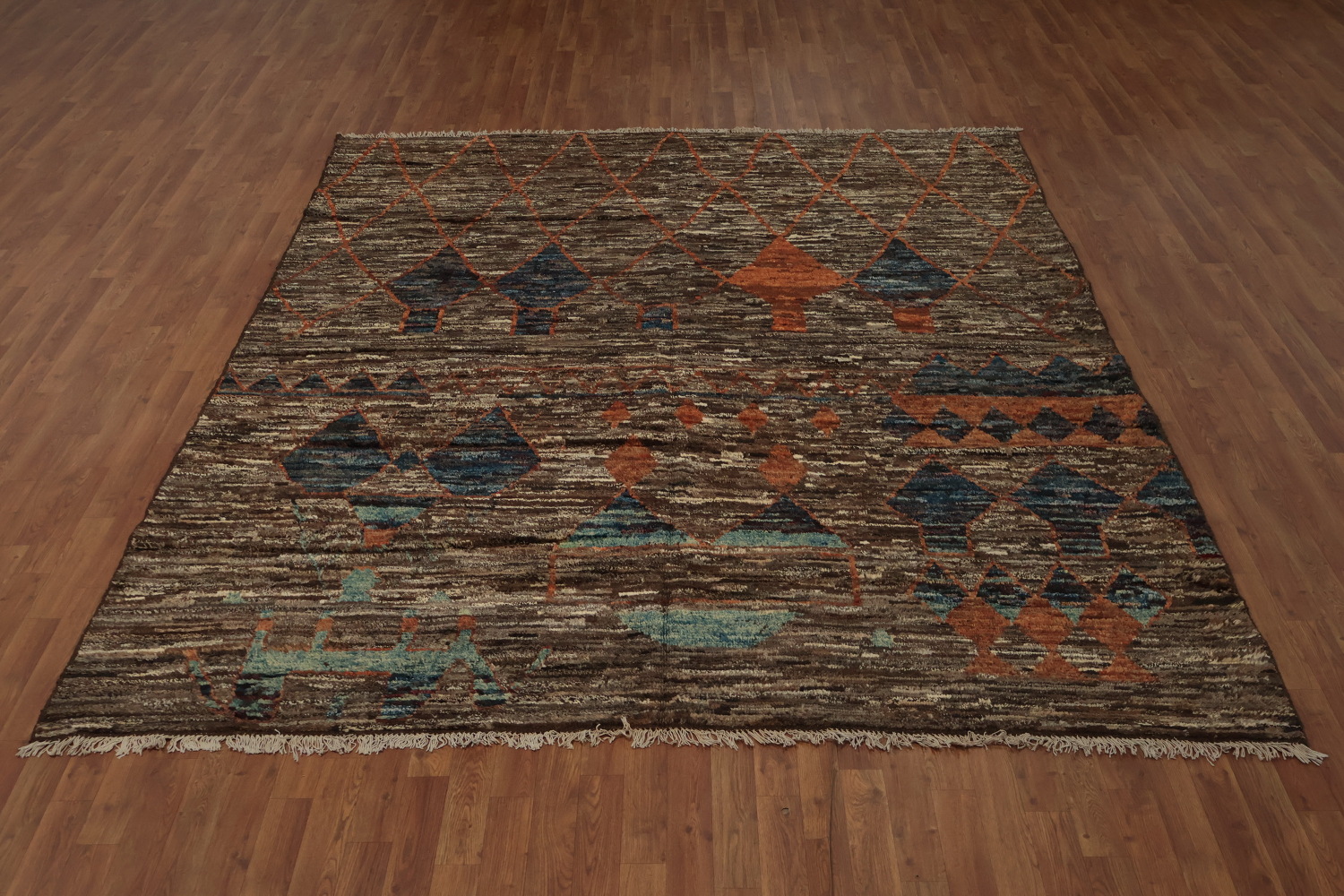 Rustic Charm Meets Modern Design in Moroccan Area Rug 8x10
