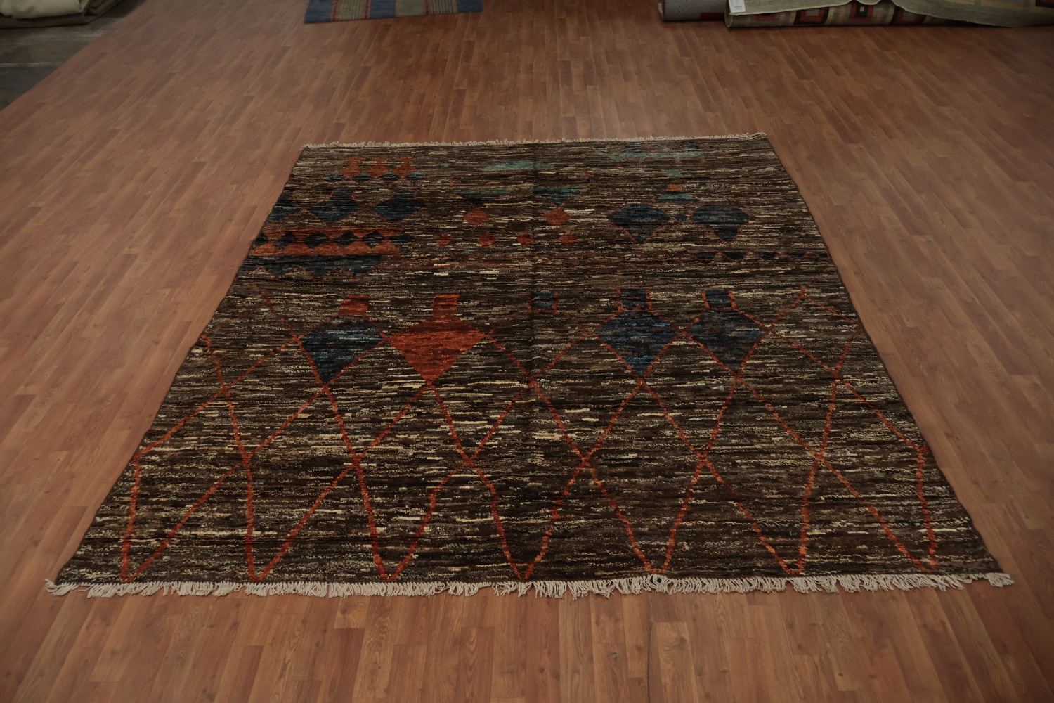Rustic Charm Meets Modern Design in Moroccan Area Rug 8x10