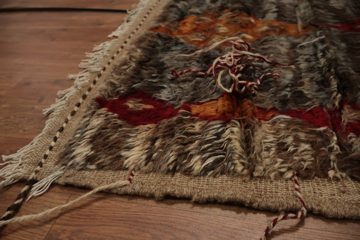 Classic Moroccan Berber Wool Area Rug 8x10 with Rich Earthy Tones
