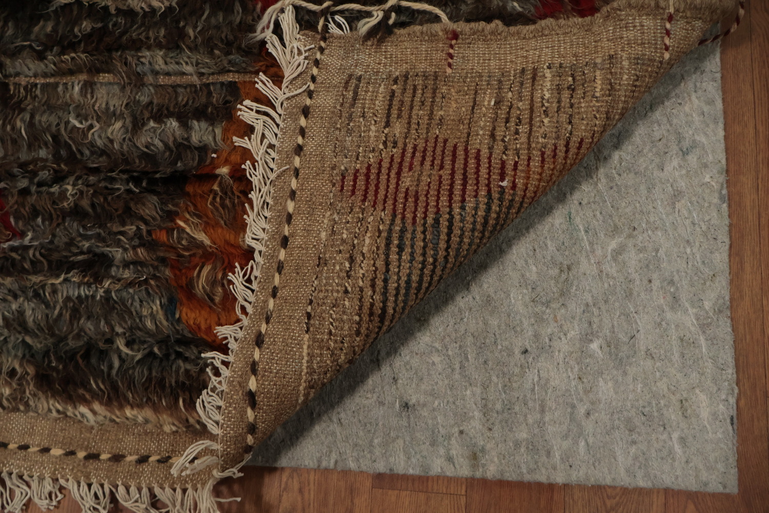 Classic Moroccan Berber Wool Area Rug 8x10 with Rich Earthy Tones
