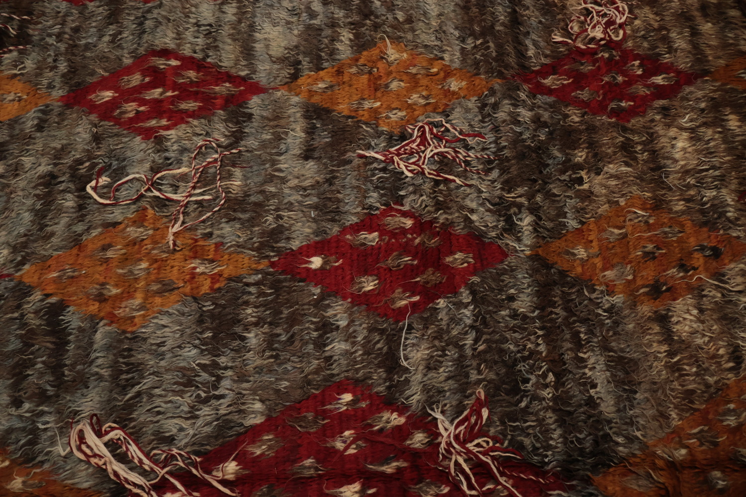 Classic Moroccan Berber Wool Area Rug 8x10 with Rich Earthy Tones