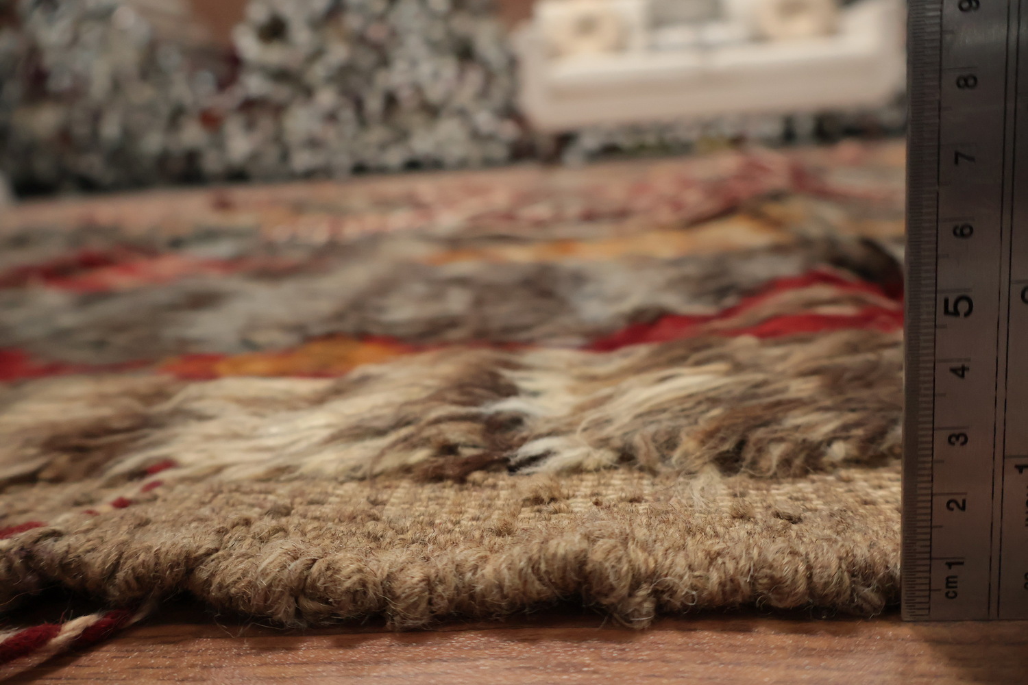 Classic Moroccan Berber Wool Area Rug 8x10 with Rich Earthy Tones
