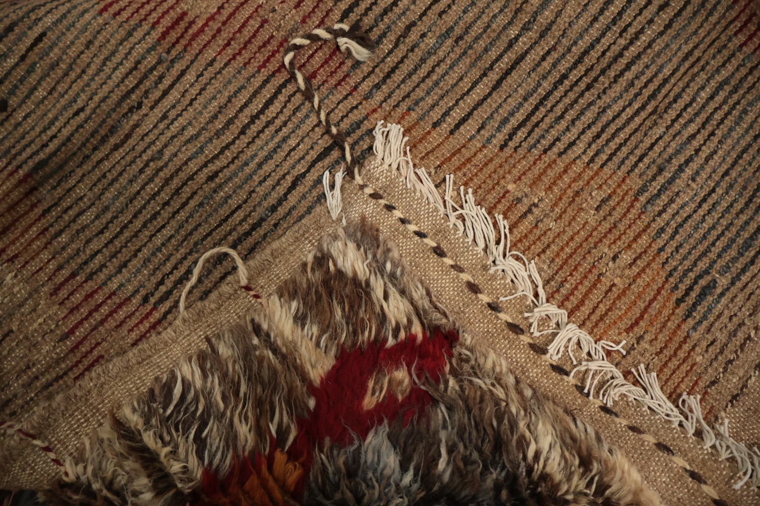 Classic Moroccan Berber Wool Area Rug 8x10 with Rich Earthy Tones