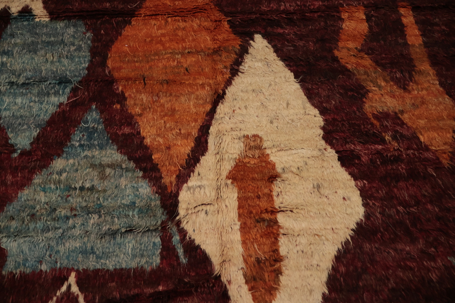 Geometric Elegance Bold Rustic Moroccan Berber Area Rug 7x10