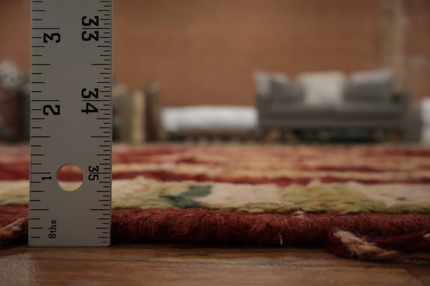 Classic Red Geometric Diamond Moroccan Area Rug 6x8