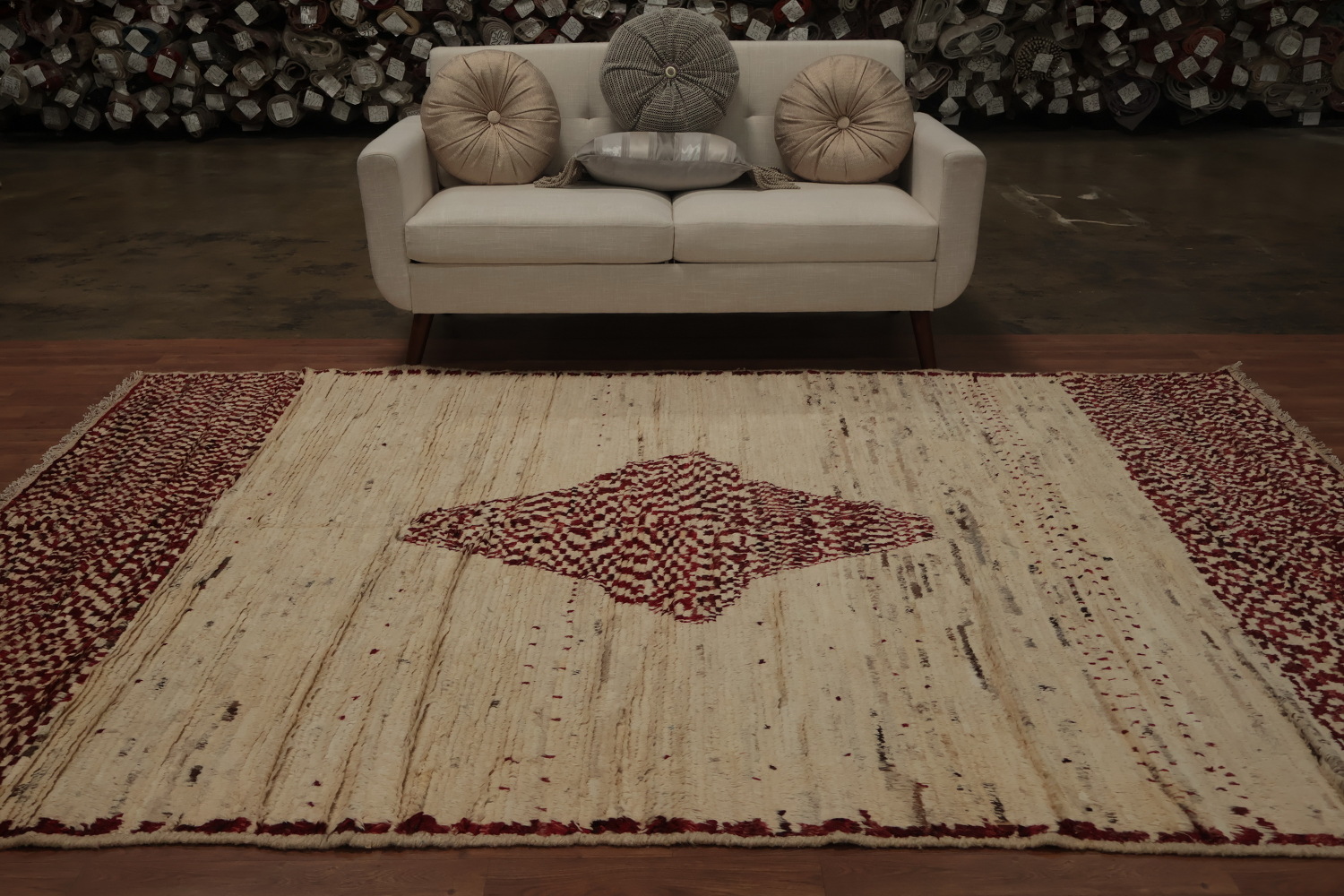 Handmade Moroccan Oriental Area Rug 7x10