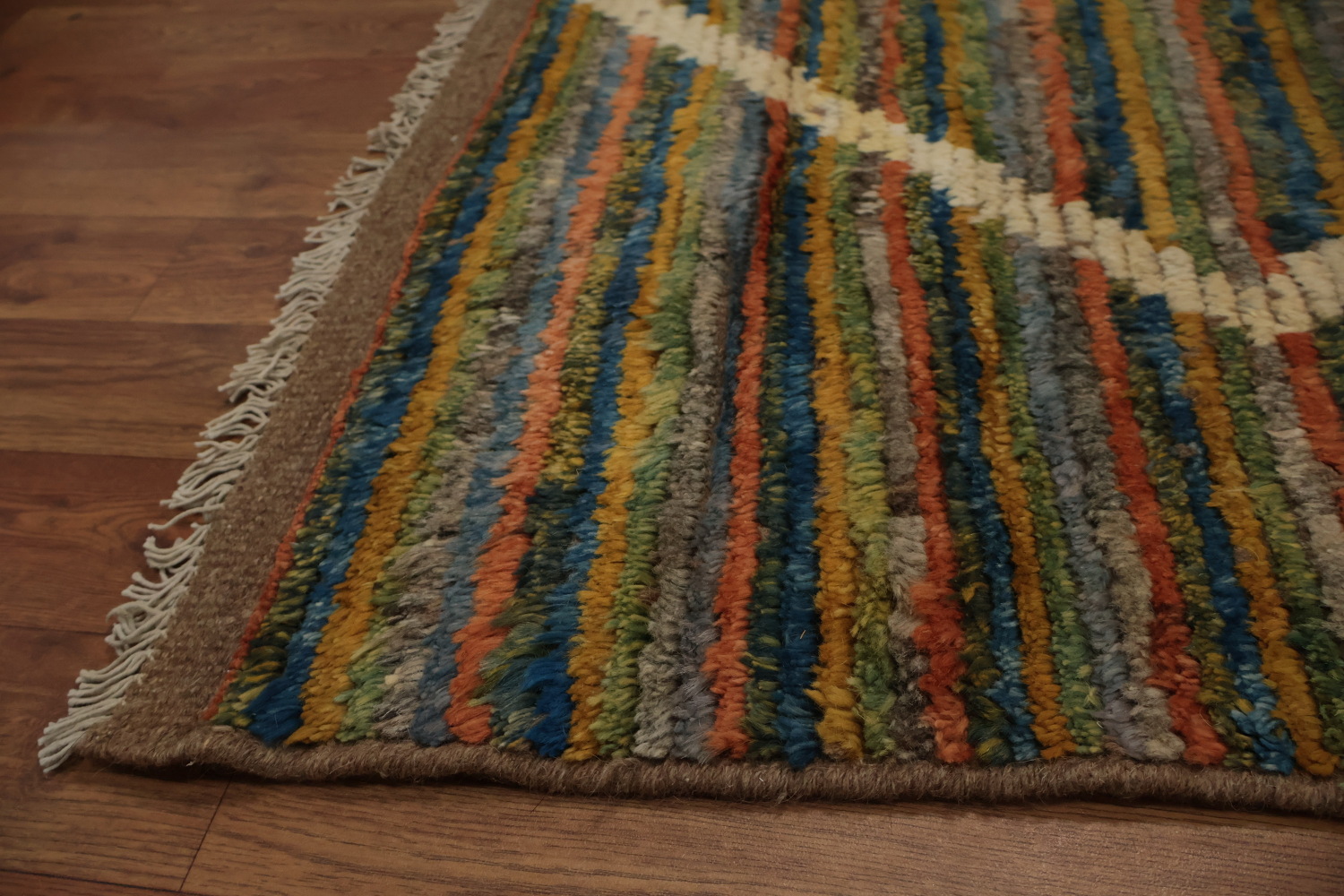 Geometric Elegance Striped Moroccan Large Area Rug 10x13