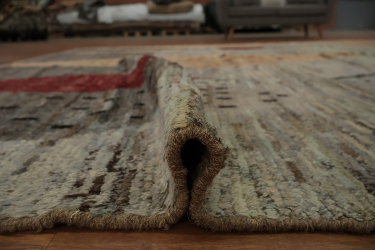 Earth-Toned Moroccan Large Area Rug 10x14 with Geometric Charm