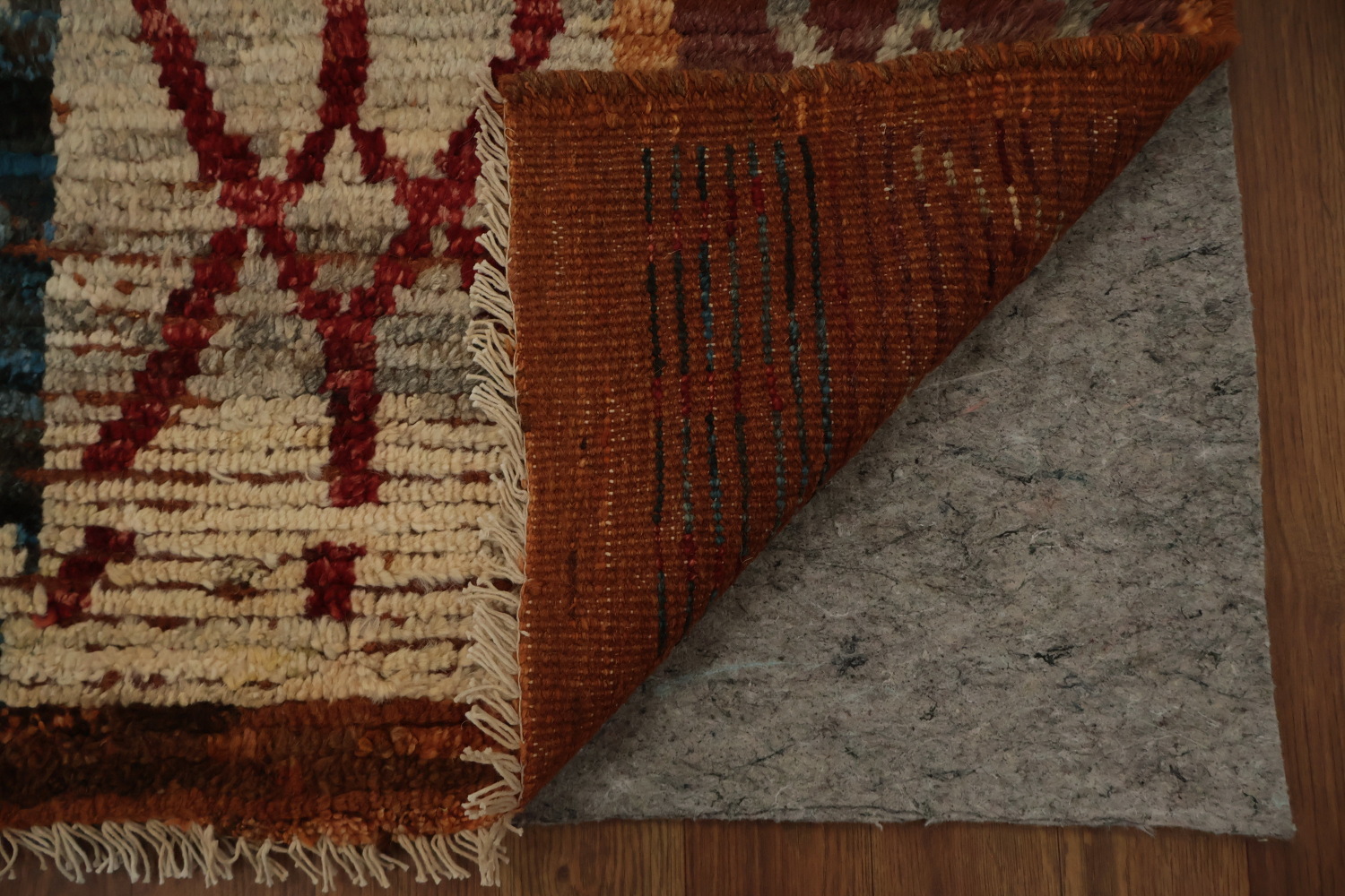 Intricate Moroccan Area Rug 7x10 with Rich Earthy Tones