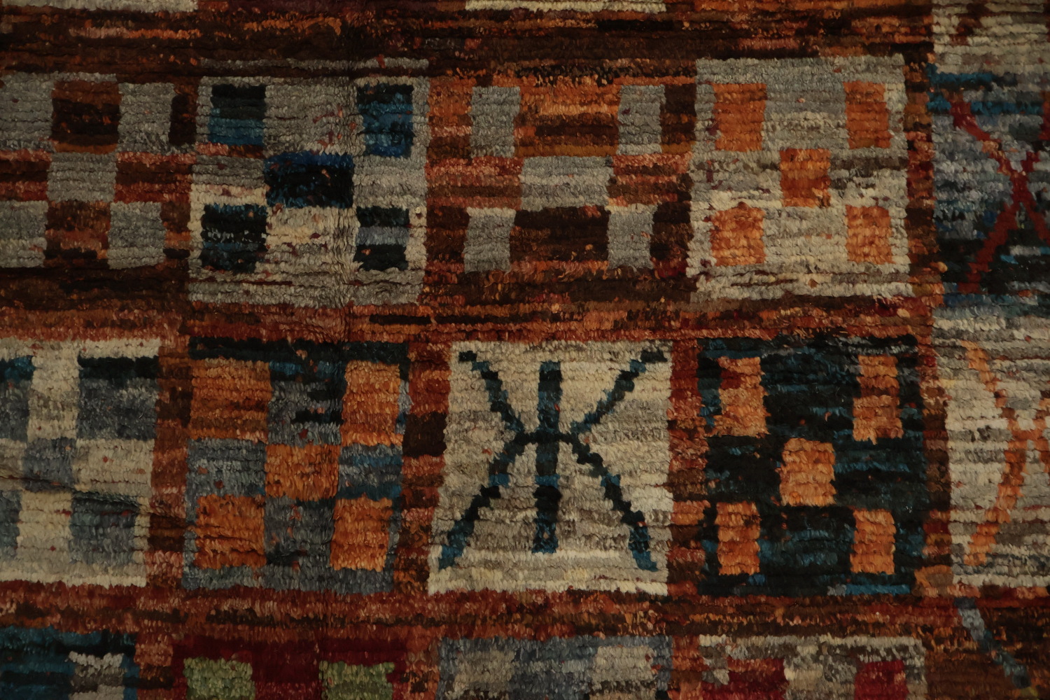 Intricate Moroccan Area Rug 7x10 with Rich Earthy Tones