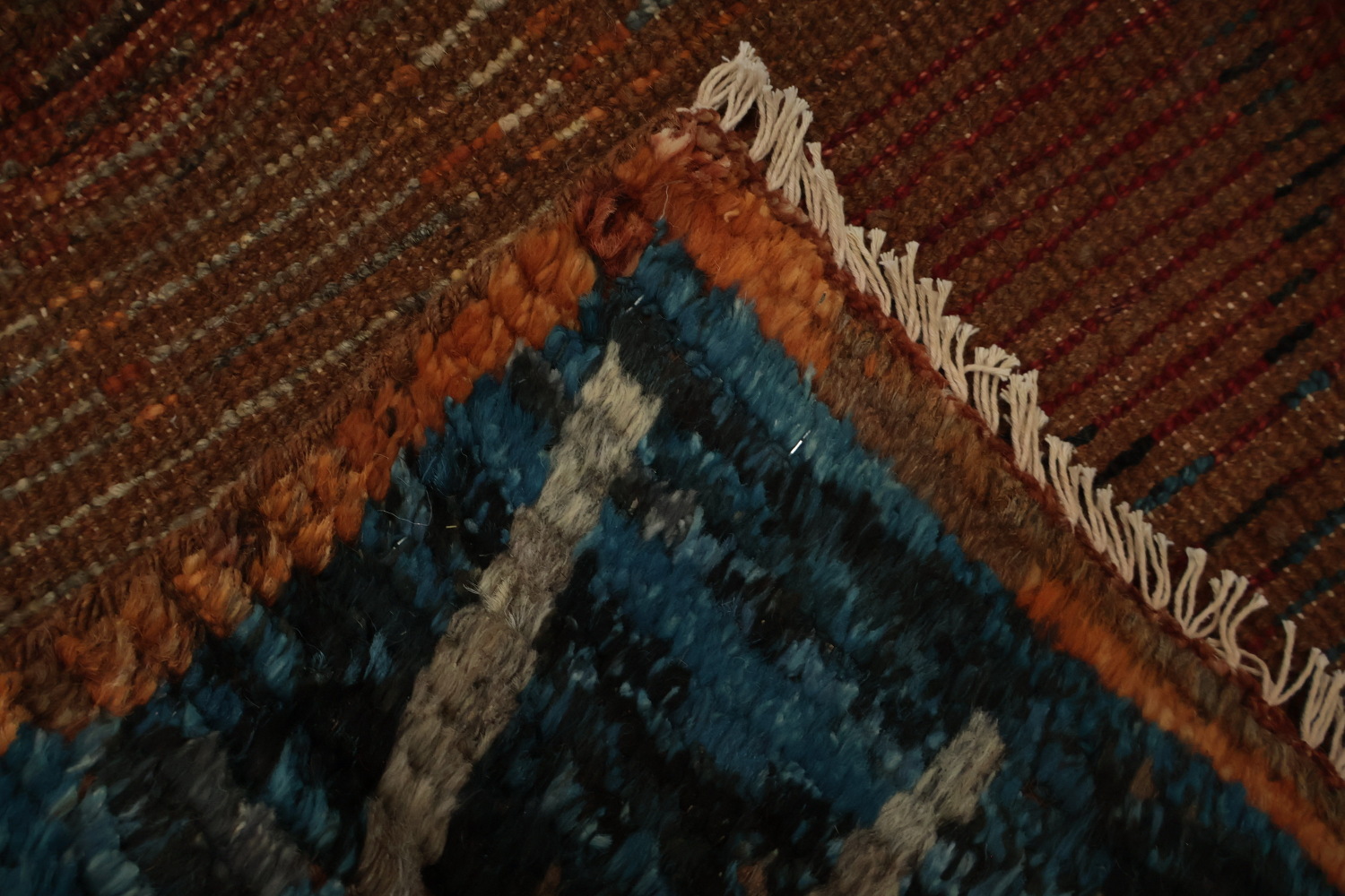 Intricate Moroccan Area Rug 7x10 with Rich Earthy Tones
