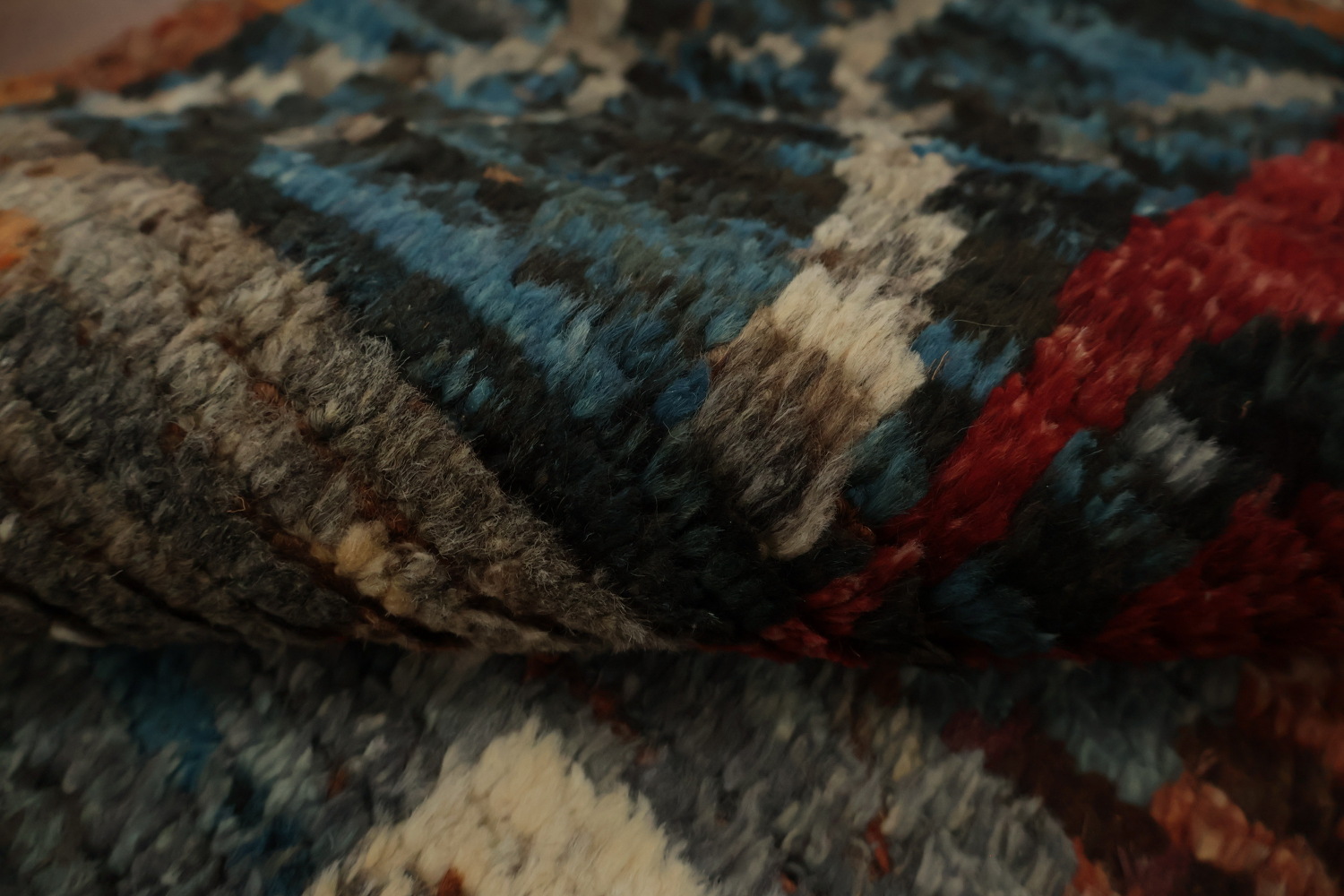 Intricate Moroccan Area Rug 7x10 with Rich Earthy Tones