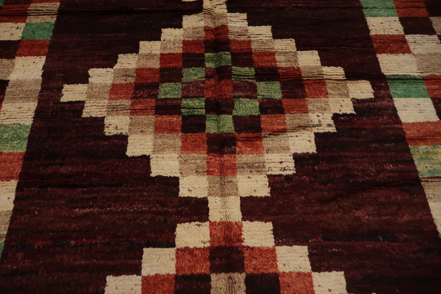 Checkered Moroccan Oriental Area Rug 7x10