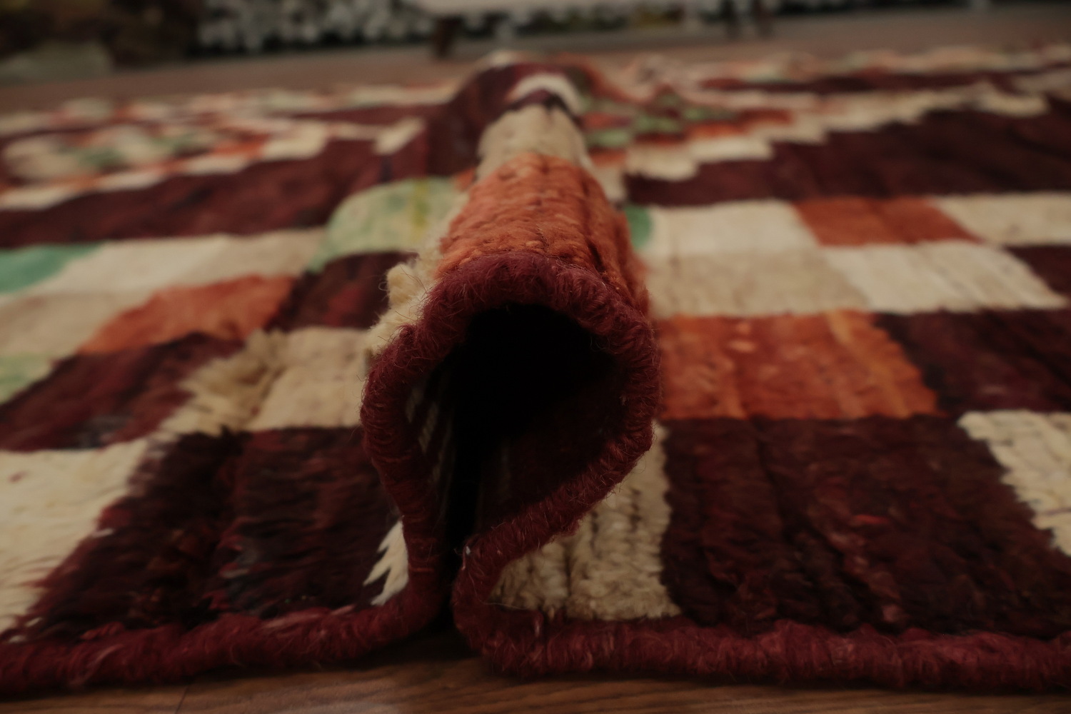 Checkered Moroccan Oriental Area Rug 7x10