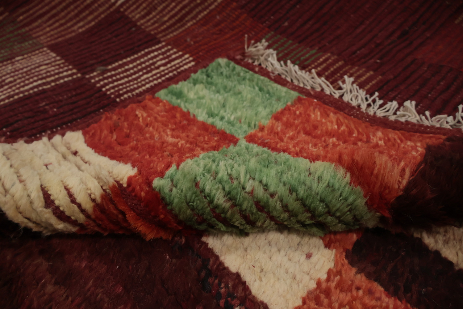 Checkered Moroccan Oriental Area Rug 7x10