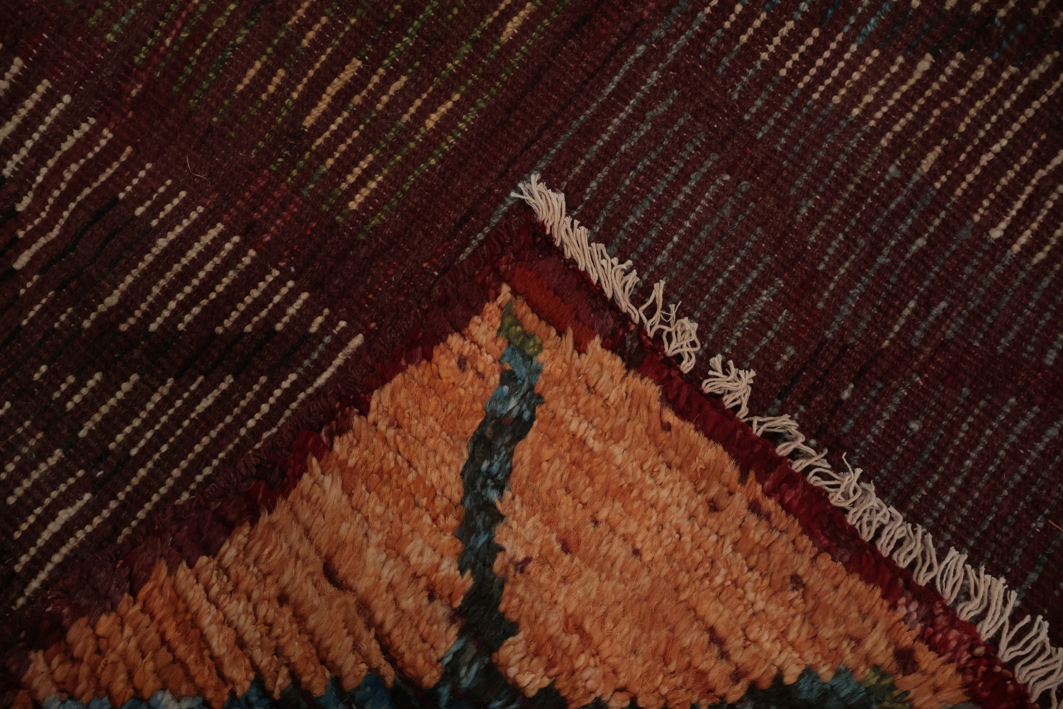 Vibrant Patchwork Moroccan Area Rug 7x10 with Rich Colors