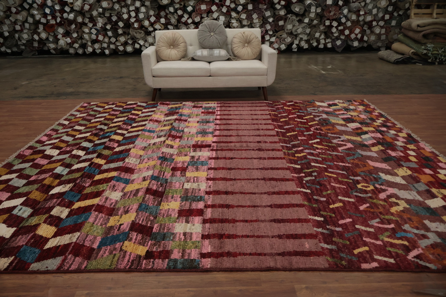 Modern Flair Geometric Moroccan Large Area Rug 10x12