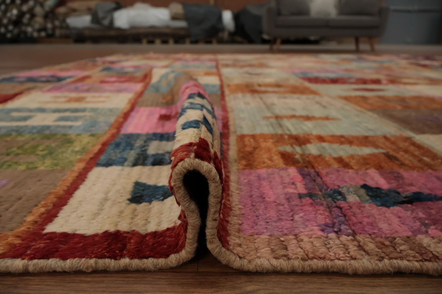 Artistic Geometric Moroccan Large Rug 12x17 Adds Colorful Charm to Any Room