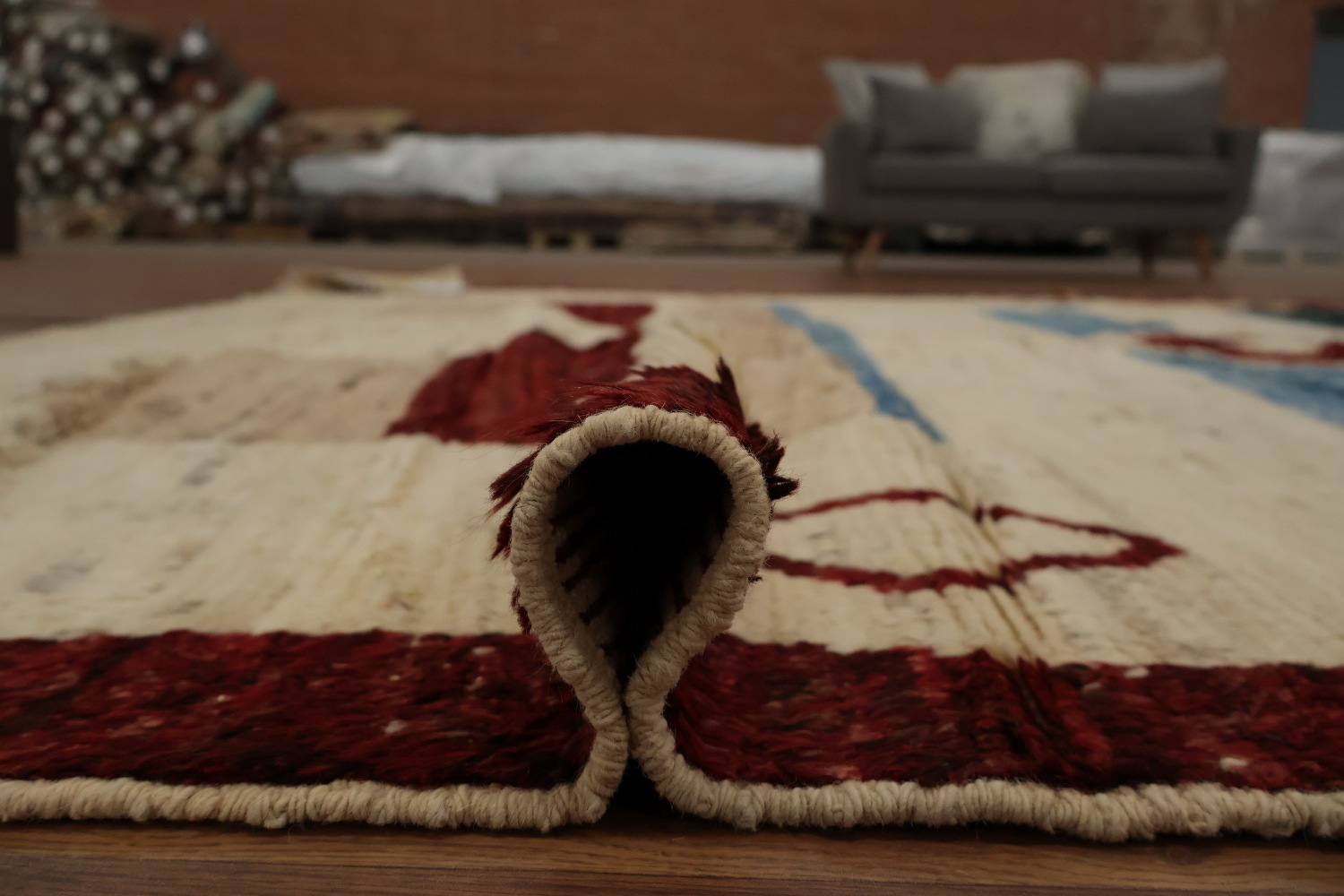 Rustic Moroccan Area Rug 8x10 with Geometric and Earthy Hues