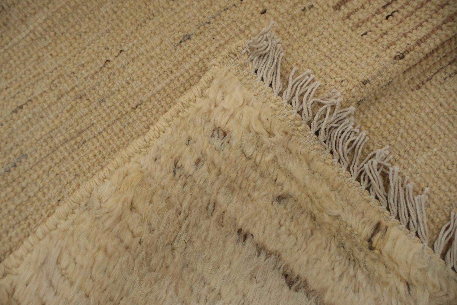 Rustic Moroccan Area Rug 8x10 with Geometric and Earthy Hues