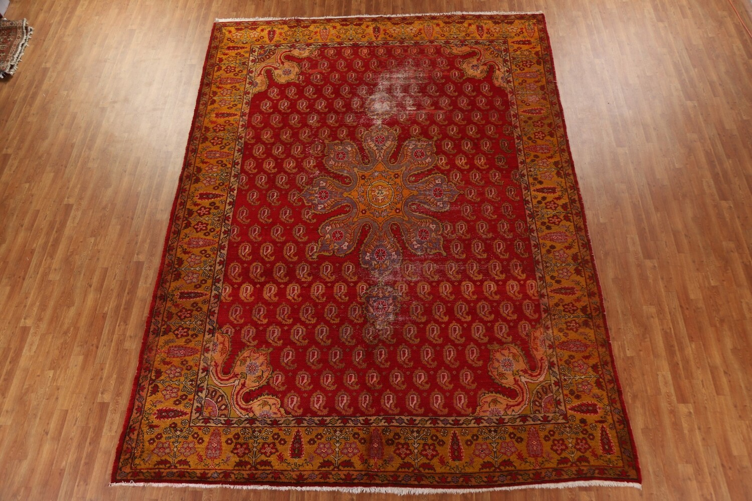 Antique Vegetable Dye Oushak Persian Area Rug 10x13