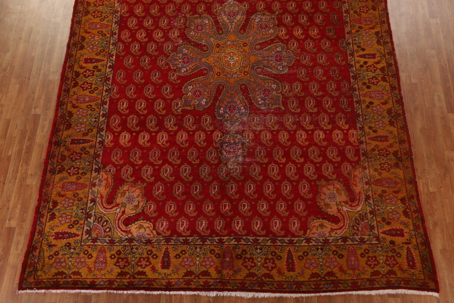 Antique Vegetable Dye Oushak Persian Area Rug 10x13