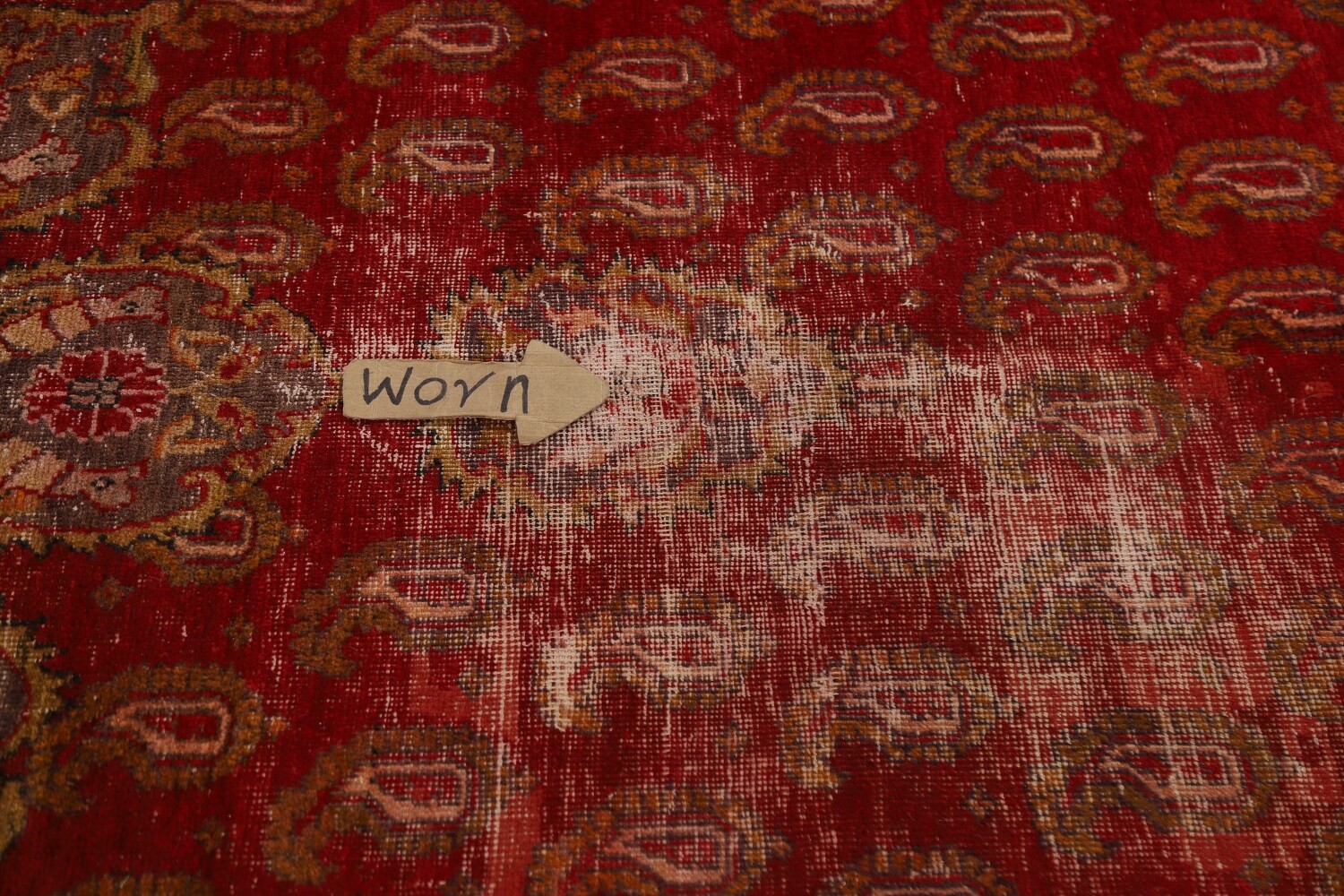 Antique Vegetable Dye Oushak Persian Area Rug 10x13
