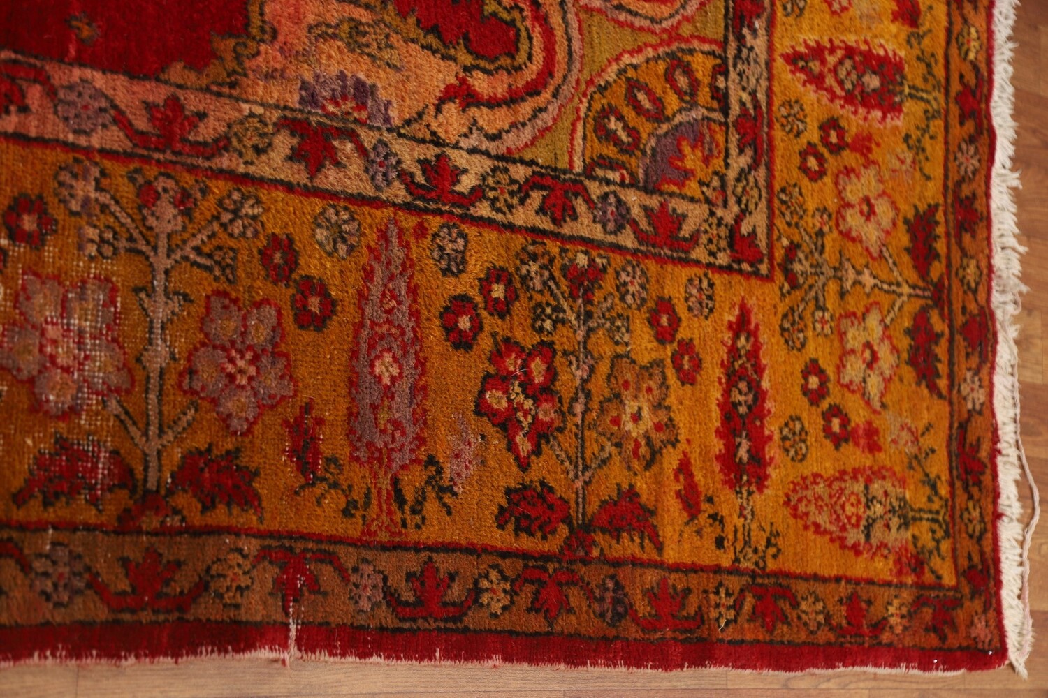 Antique Vegetable Dye Oushak Persian Area Rug 10x13