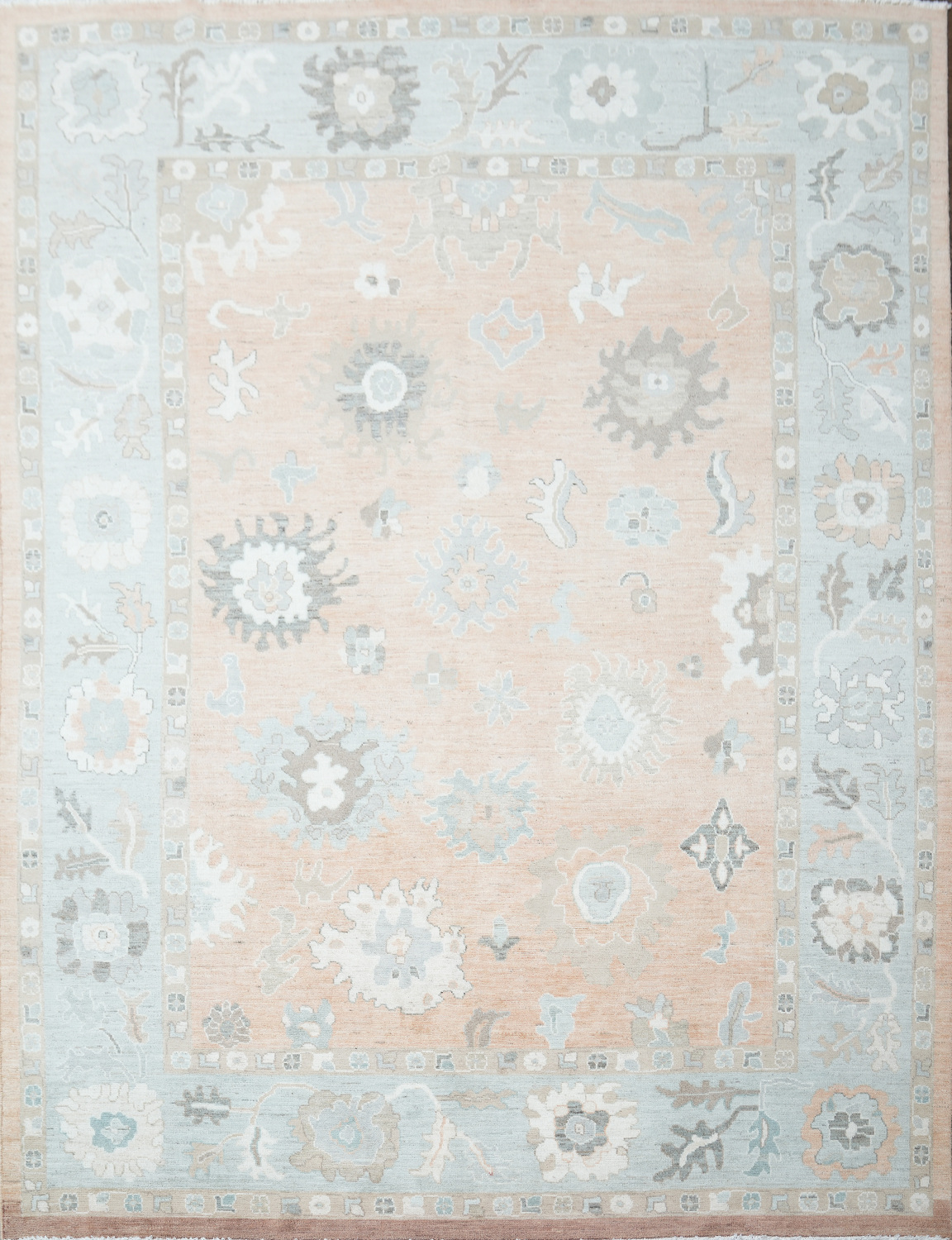 Vegetable Dye Oushak Oriental Area Rug 9x12