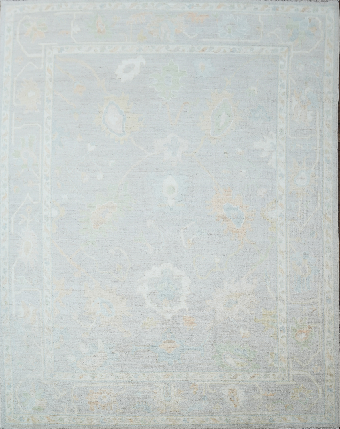 Wool Oushak Vegetable Dye Area Rug 9x12